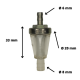 368 Kraftstofffilter "konisch" demontierbar Ø 6/8 mm, Schema