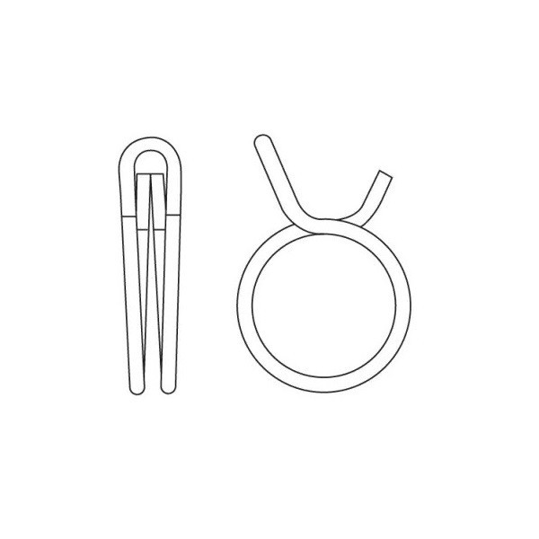 Hose clip spring-wire Ø 11 - 11.6 mm