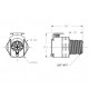 438 BMW, raccordo di uscita del serbatoio "CPC" 3/8" NPT, schema