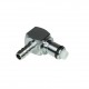 442 Raccord rapide coudé "CPC" Ø 6.4 mm, vue latérale