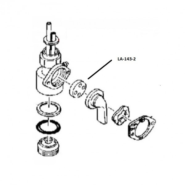 392 Guarnizione interna per rubinetto del carburante Yamaha  XS 500, 650. schema