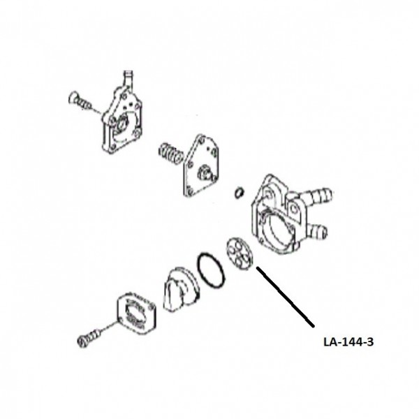 400 Joint interne pour robinet d'essence de Kawasaki BJ 250, EN 4560, 500, ER 500, schéma