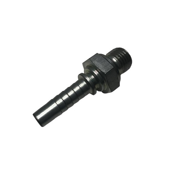 607 Racor recto BSP 1/4", vista lateral