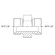617 Adaptador macho NPT 1/8" / NPT 1/8", esquema