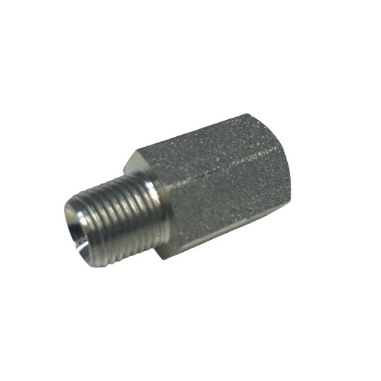 627  Adapter aus verzinktem Stahl, Außengewinde NPT 1/8„ / Innengewinde BSPP 1/8“