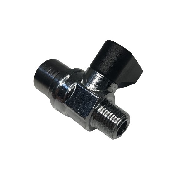 630 Mini válvula 1/4 de vuelta, BSPT 1/8" / 1/8" BSPP, vista 1