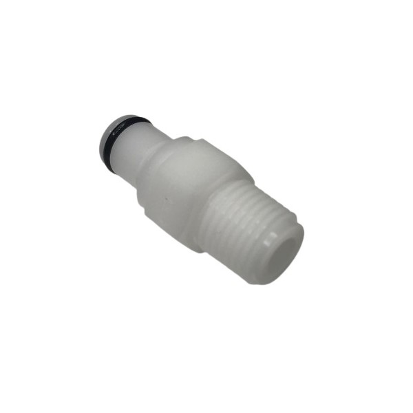 644 Racor de salida BSPT 1/4" para racor rápido, vista trasera