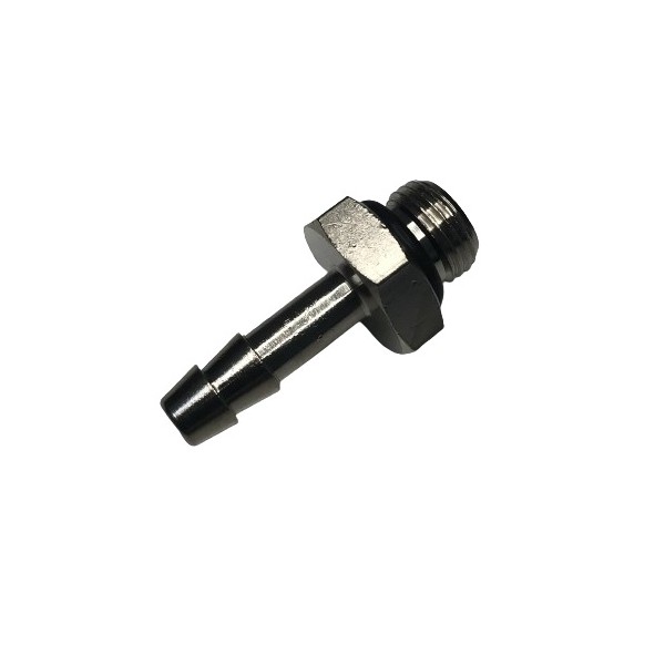 636 Raccord cannelé BSPP 1/8" sortie Ø 5 mm, vue de dessus