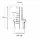 637 Raccord cannelé BSPP 1/8" sortie Ø 7 mm, schéma