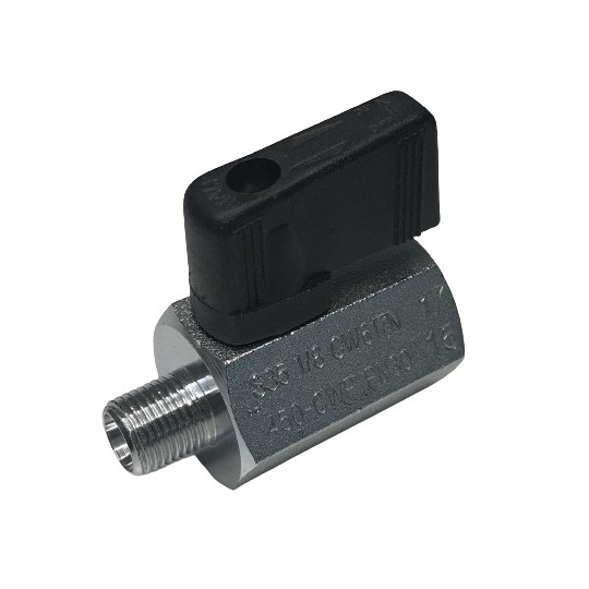 650 Mini vanne 1/4 tour, BSPP 1/8"