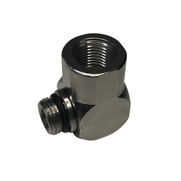 652 Swivel L fitting male / female BSPP 1/8", top view