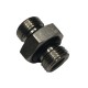 658 Adaptateur mâle avec joint NBR, BSPP 1/8"/BSPP 1/8" , vue latérale
