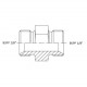 658 Adaptador macho con juntas NBR, BSPP 1/8"/BSPP 1/8", esquema