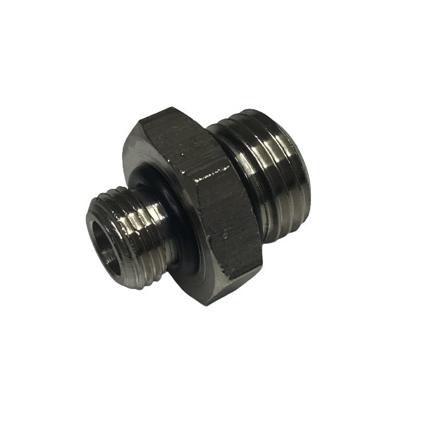 657 Adaptador macho con juntas NBR, BSPP 1/8"/ BSPP 1/4"