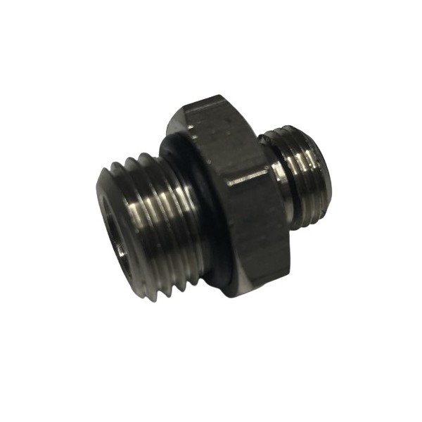657 Adaptador macho con juntas NBR, BSPP 1/8"/ BSPP 1/4", vista 2