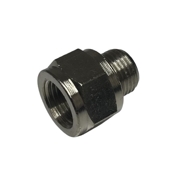 653 Adaptador, macho BSPP 1/8"x 28 / hembra BSPP 1/8"x 28, vista 2