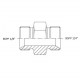 657 Adattatore maschio con guarnizioni NBR, BSPP 1/8"/ BSPP 1/4"