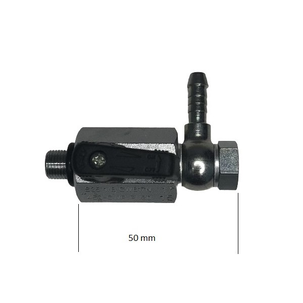 672 Grifo de gasolina BSPP 1/8" salida Ø 6 mm, vista 1