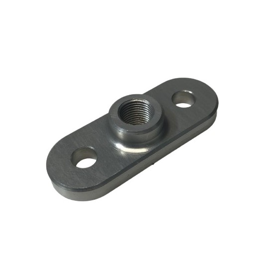 714 1/8" BSPP aluminum cap, 34 mm center distance