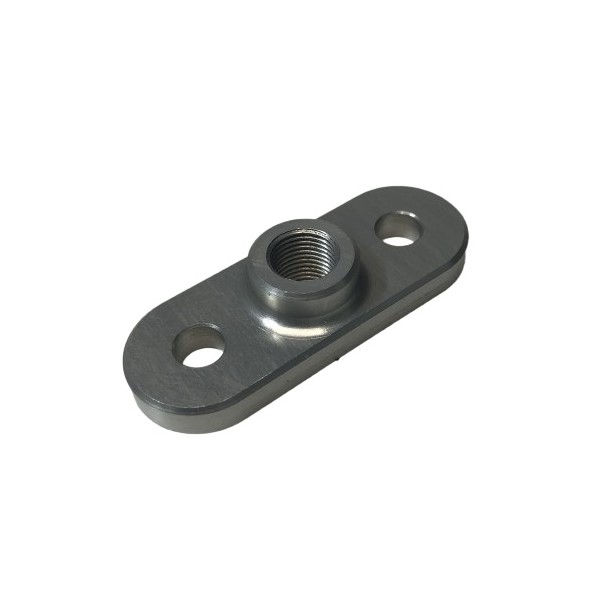 714 1/8" BSPP aluminum cap, 34 mm center distance