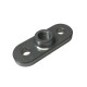 714 Orejeta de aluminio, distancia entre ejes 34 mm