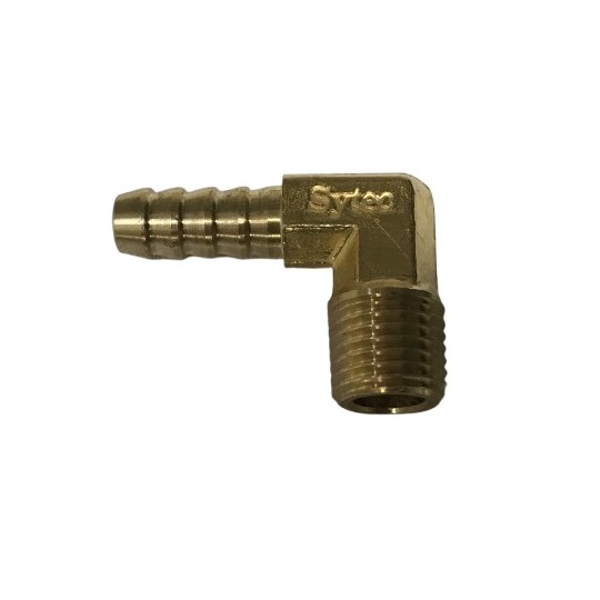 773 Raccord Laiton 90° NPTF 1/4", sortie Ø 8 mm