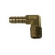 773 Racor de latón 90° NPTF 1/4", salida Ø 8 mm
