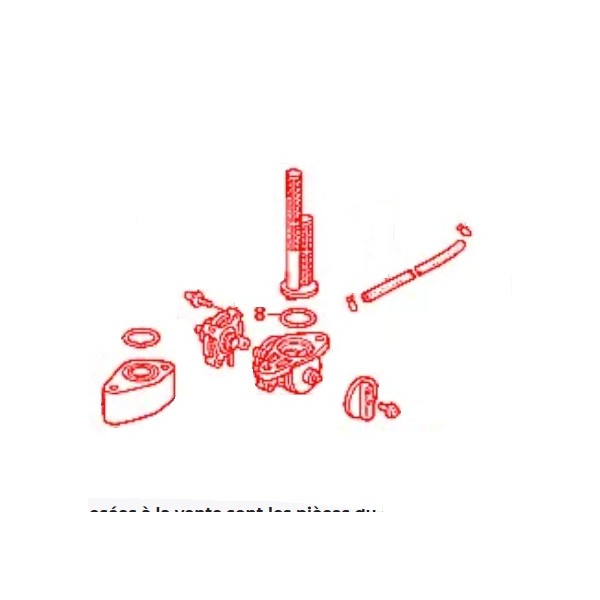 851 Honda, CB, CBR, VFR, upper gasket, Réf: 16958-KY6-003, éclaté