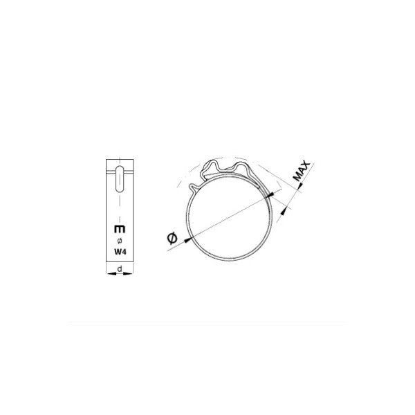 870 “Clip” necklace Ø 14 mm, view 3