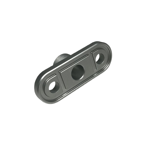 717 Horquilla de aluminio, M16 x 1.00, distancia entre centros 34 mm, vista inferior