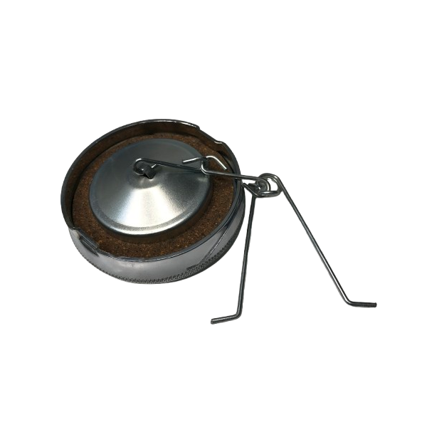 972 Bayonet Cap in Chrome-Plated Steel, 2.5" (vented) view 1