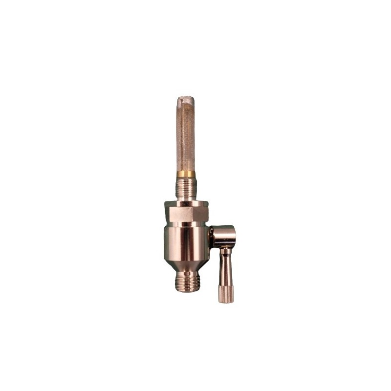 Robinet Essence En Laiton G1/4 Pour Motos Anciennes - Pur Cuivre, Diamètre 5 Cm, Hauteur 4,5 Cm