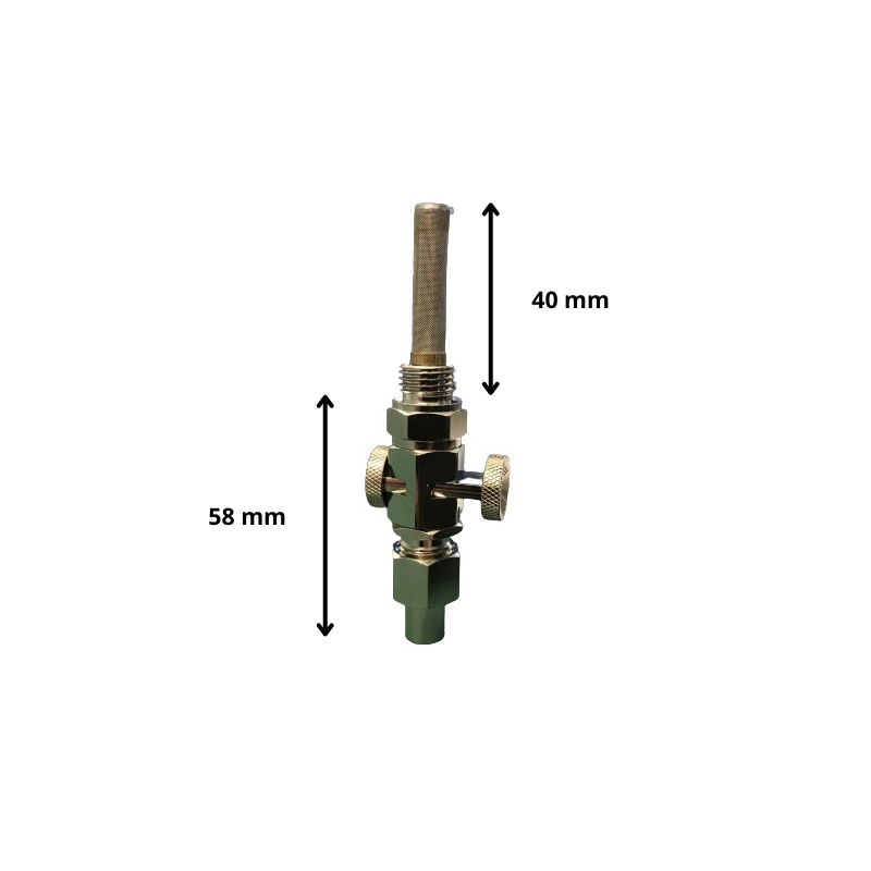 Fuel Gas Reverse Thread Fuel taps, thread BSP 1/4