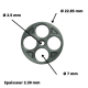 399 Junta interna para grifo de gasolina de Kawasaki KLX 450 R, KVF 650, 750, esquema