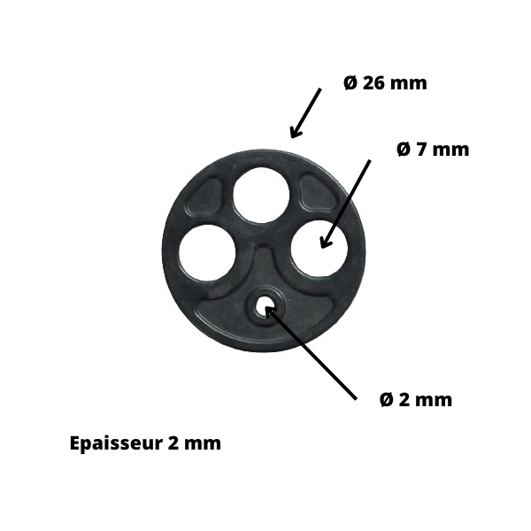 394 Junta interna para grifo de gasolina de Yamaha DT 125, esquema