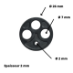 394 Yamaha DT, fuel petcock gasket valve Réf: 214-24523-00 schema